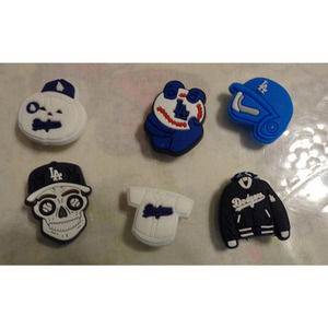 Set of 6 Los Angles Dodgers Jibbitz/Crocs Charms/Shoe Charms